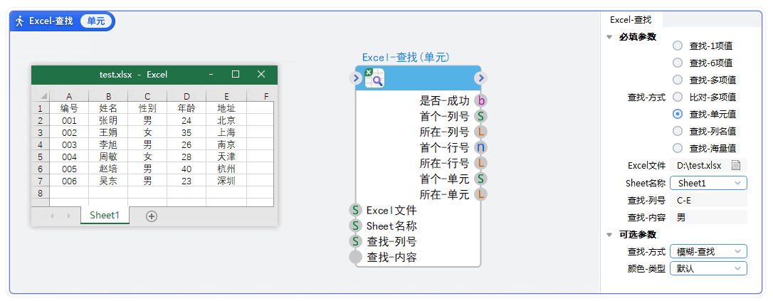 E-Excel查找-查找-单元值